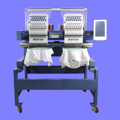 China Garment Shops Computer 2 Head Wonyo WYQ401 Used Embroidery Machine for sale