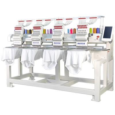 China 1500 RPM Four Head Industrial Computer Flat Embroidery Machine For Hotels for sale