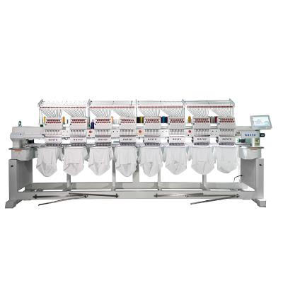 China Hotels 8 Heads Sewing Embroidery Machine With Hat Hoop T-shirt Hoops For Free for sale