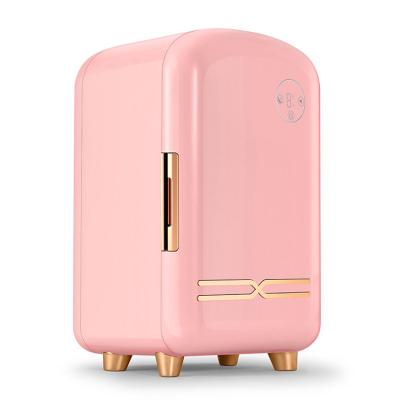 China Nevera Beauty Fridge Portable Compressor 12L Mini Cosmetic Pink Makeup Fridge Skin Care Fridge for sale