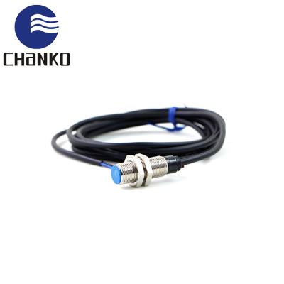 China CHANKO position sensor cylindrical dc 3 wires recessed metal cable junction waterproof inductive displacement sensor for sale