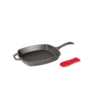 China Sustainable Cast Iron Cookware Cast Iron Skillet With Silicone Handle Protector for sale