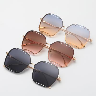 China Vintage Fashion Square Sunglasses Women Adjust Luxury Polarized Bling Retro Sun Lenses Diamond Rhinestone Sunglasses for sale