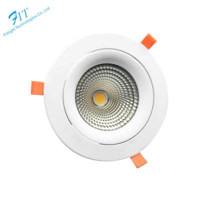 China Desktop Slim Adjustable Dimmable Low Price 15W Recessed COB Down Light Trimless LED Downlight for sale