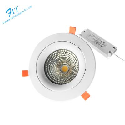 China New Design Desktop Cheap Price Cob Led Downlight 40w Recessed Dimmable Adjustable Round Ceiling Led Downlight for sale