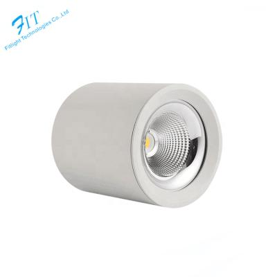 China 10w Office Cylinder Aluminum Surface Downlight Led Down Light IP44 Surface Mounted Downlight for sale