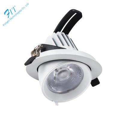 China Office 25w COB Trunk Downlights Aluminum Gimbal Ceiling Down Light Elephant Cylinder Downlights for sale