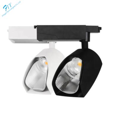 China Desktop High Power 2 3 4 Wires COB 20w Aluminum Ceiling Housing Emergency Led Track Light for sale