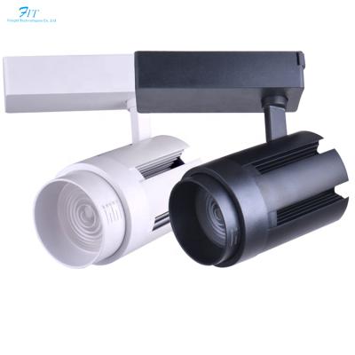 China 2020 Hot Sale Commercial Zoom Lighting Focusable Track Light For Market Museum Gallery LED Spot Track Light 20W for sale