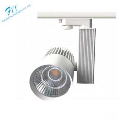 China Desk Aluminum Alloy Light Housing 35W COB LED Track Light With Luxury Design for sale