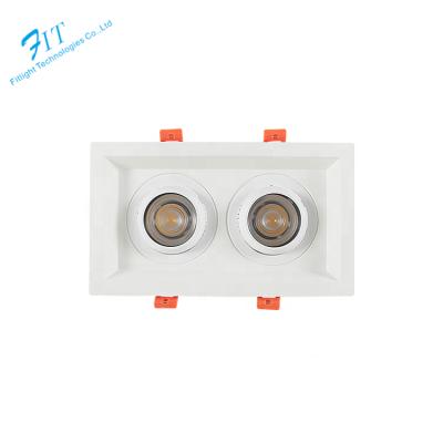 China Office Double Head Cob Led Corporate Lamp Square 50w Cob Grill Light for sale