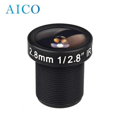 China F2.0 4mp focal length 2.8mm 1/2.8 inch mount m12 s mount fixed cctv panel lens for 1/2.8