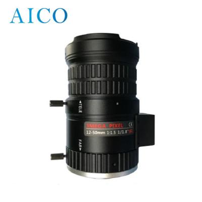 China DC 1/1.8 Auto Iris 12-50mm F1.5-F1.8 Inch CS Mount 6mp/4K Manual Zoom CCTV Varifocal Lens ACHV1250DIRS for sale