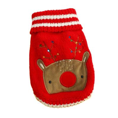 China Fashion Sustainable Christmas Pet Sweater Colorful Winter Dog Knit Sweaters for sale