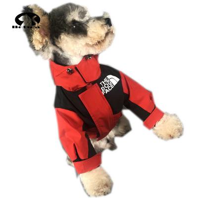 China Viable Luxury Dog Clothes Logo Fashion Teddy Schonerry Down Autumn and Winter Popular Two Way Jacket Vest Pets Wear Winter Jacket for sale