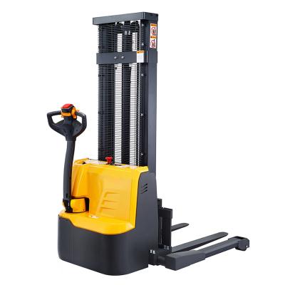 China Hotels Xilin USA Free Shipping 2200lbs 118inch Full Electric Walkie Straddle Stacker for sale