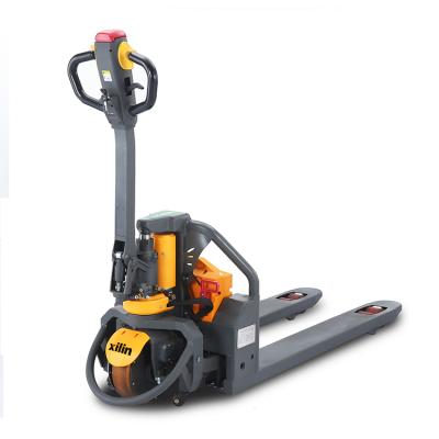 China Hotels Multifunctional Xilin 1.5ton 110mm Parion Powered Handle Pallet Truck With EM Brake for sale