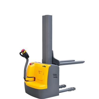 China Xilin 1000KG 1ton 1200kg 1.2ton Lift Walkie Stacker Walkie Stacker Electric Semi Electric Stacker for Hotels for sale