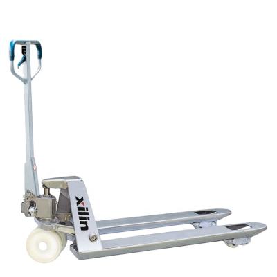 China Hotels Xilin 2.5ton 2500kg Hand Pallet Jack Galvanized Pallet Truck for sale