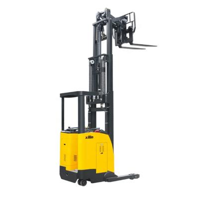 China Hotels Xilin Max.Lift Height 6.5m Capacity 1500kgs 3300lbs Single Scissor Forklift Electric Fork Reach Truck for sale