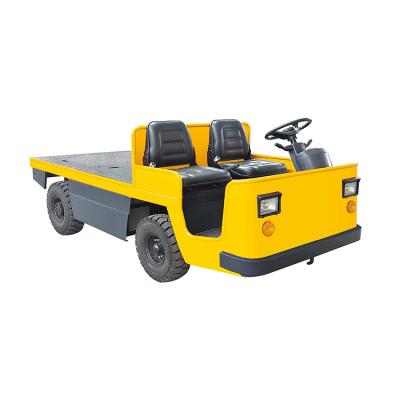 China Xilin Industrial Rated Electric Platform Truck 2000kg 2500kg 3000kg 2/2.5/3ton Electric Tow Tractor With Two Seats for sale