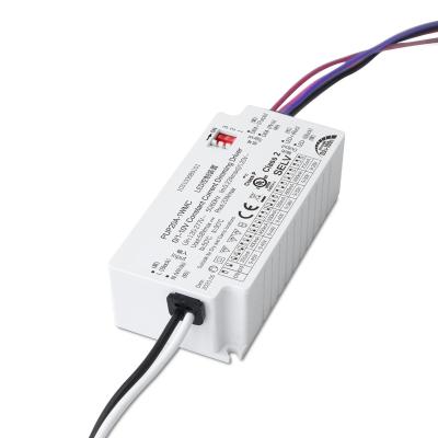 China 20W Plastic 3 in-1 Dimming 0/1-10v Constant Current Hot Sale in USA Market High Efficiency Dimming Driver for sale