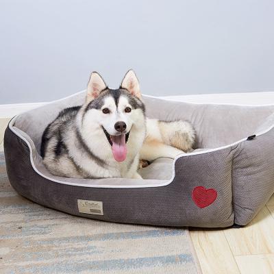 China Double Sided Pet Beds Luxury Dog Beds Waterproof All Weather Dual Use Double Sided Dog Bed for sale