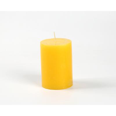 China Wholesale Luxury Yellow Pillar Scented Scented Long Burning Aromatherapy Paraffin Wax Candle for sale