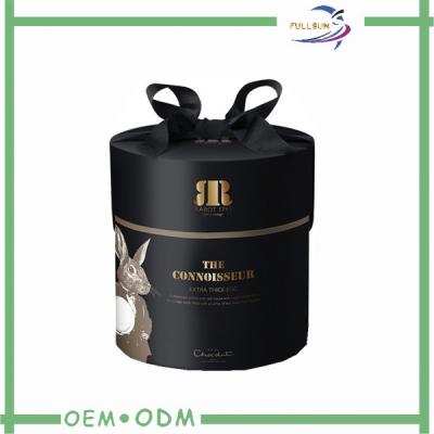 China Luxury Custom Candle Packaging Matt Lamination Round Shape for sale