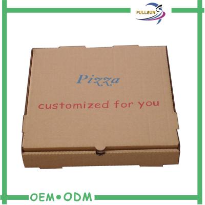 China Small Brown Corrugated Boxes Paper Cardboard For Pizza Packing for sale