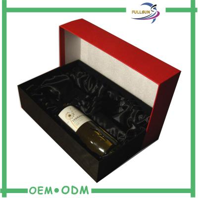 China Book Shape Wine Gift Boxes Paper Cardboard boxes gift packaging for Wine Bottle for sale