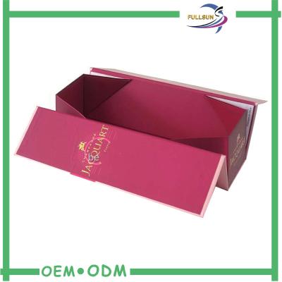 China Caja magnética de empaquetado de papel del vino de la sola de copa de vino de la botella de regalo cartulina de la caja en venta