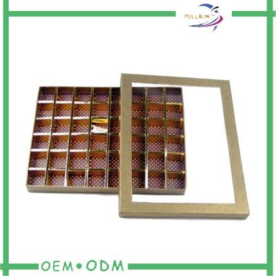 China Custom Cardboard brown paper gift boxes With Tray and Insert Holder for sale