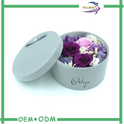 China Different Sizes Flower Gift Boxes Durable Round Shaped Gift Boxes For Flowers for sale