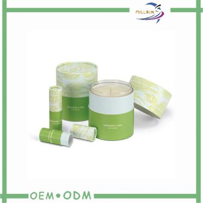 China Eco - Friendly Round Candle Packaging Boxes Cardboard Candle Storage Packaging Box for sale