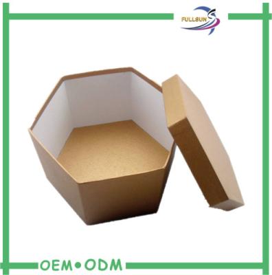 China Hexagon Shaped Empty Chocolate Candy Gift Boxes With Lid , Candy Favor Boxes for sale