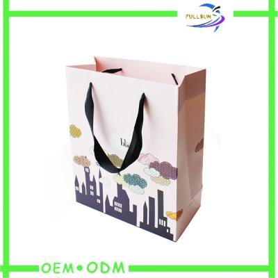 China Bolso de compras de papel amistoso de Eco, caja de regalo decorativa PMS/CMYK en venta