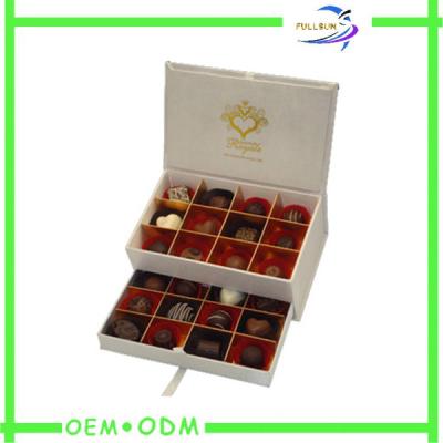 China Square Personalized Chocolate Gifts With Paper Insert , Gift Boxes For Chocolates for sale