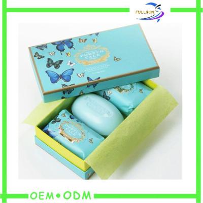 China Fancy Full Color Printing Handmade Soap Boxes packaging , Custom Soap Boxes for sale