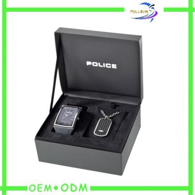 China Custom Luxury Watch Box Packaging grey cardboard , Gift Box For A Watch for sale