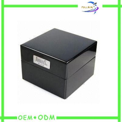 China Embossed Logo Single Travel Watch Gift Boxes Foil Stamping OEM / ODM for sale