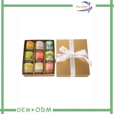 China Custom Candle Packaging Gift Boxes With Bow , Luxury Gift Box for sale