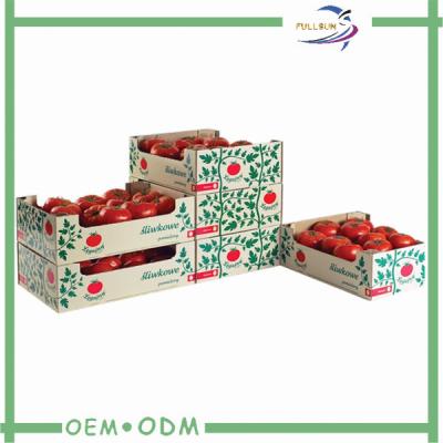 China Cajas de envío acanaladas de empaquetado de la fruta CMYK que imprimen el OEM/el ODM en venta