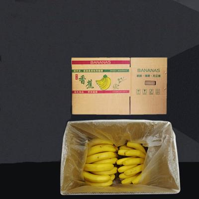 China B656 Recyclable Corrugated Customized Recyclable Banana Cardboard Vegetable Box With Handle for sale