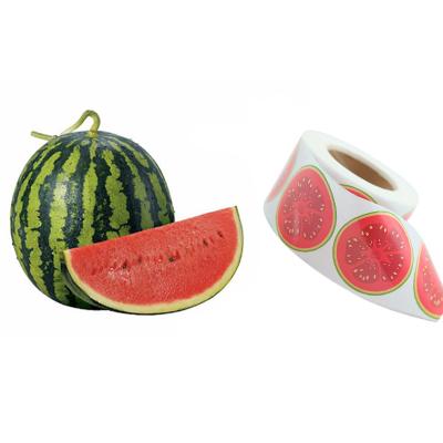 China Waterproof Waterproof Tear Off Watermelon Sticker Labels for sale