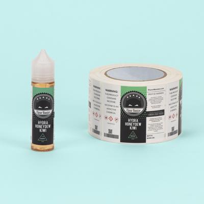 China Waterproof Custom Sticker Vinyl Ejuice Label Rolls for sale