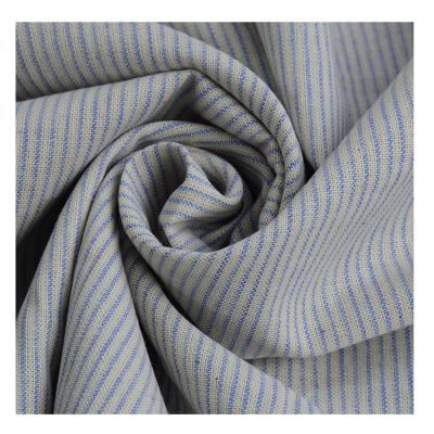 China Wholesale Breathable High Quality Yarn Dyed Fabric Ribbed Cotton Fabric For Dresses for sale