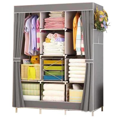 China Foldable specialized in producing cheap adjustable canvas storage folding wardrobe for sale