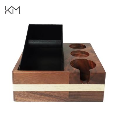 China novel design fashional appearance and wholesale novel design wooden coffee kick box drawer noval trash can for sale