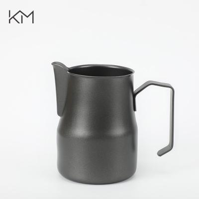 China 304 Stainless Steel Milk Jug Espresso Cups Latte Art Pitcher 350/500ML Pull Flower Viable Effect Garland for sale